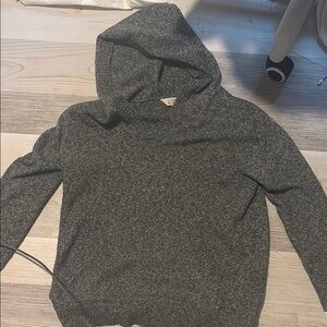 Market & Spruce Gray Cowl Neck Sweater